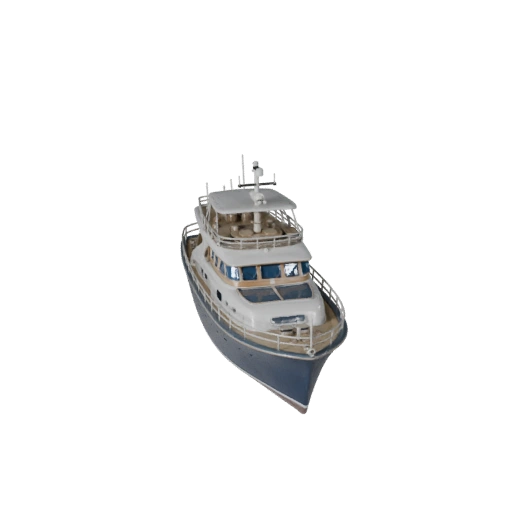 Modelo 3D de Iate Vintage para Blender e Jogos - Asset PBR