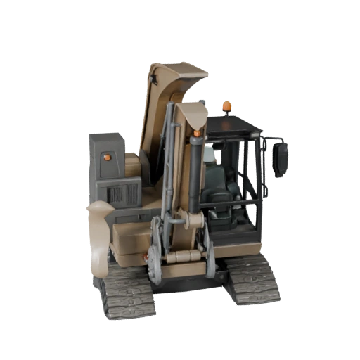 Modèle 3D de Camion Benne Haute Poly pour Rendu Studio - PBR
