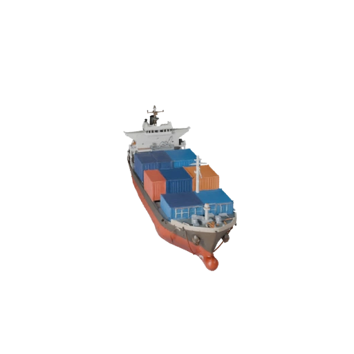Container Ship 3D Model for Unreal Engine - Game Ready