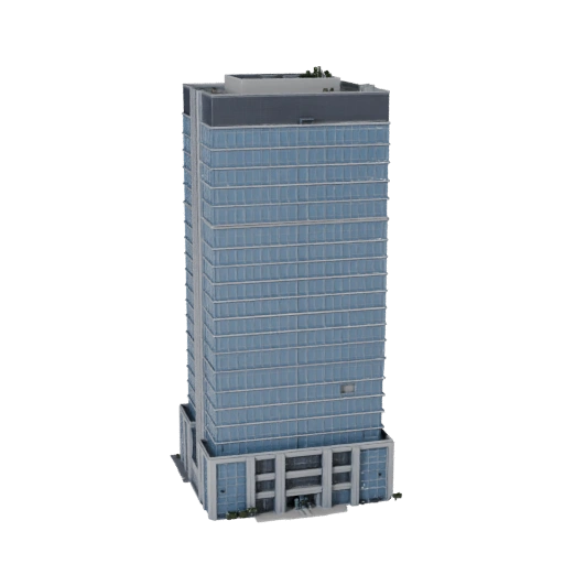 Torre de Distrito Financiero Modelo 3D para Unreal - Activo en Tiempo Real