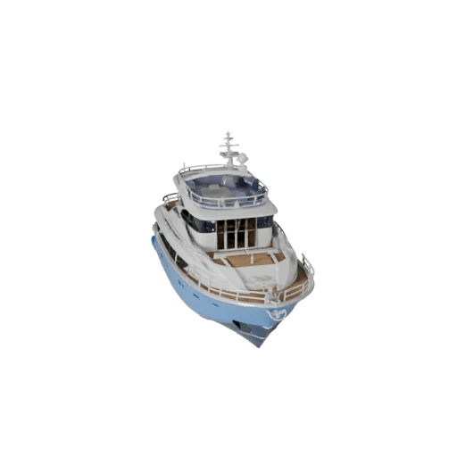 Yacht 3D Model for Blender - Render Ready Asset Pro