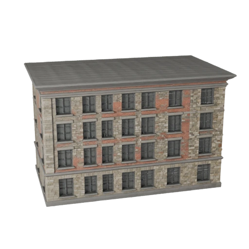 نموذج ثلاثي الأبعاد لواجهة حجرية لـ Unity - أصل لعبة للهندسة المعمارية
