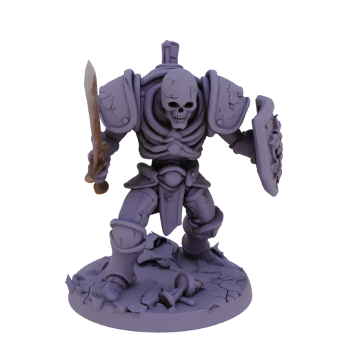 Dark Fantasy Skeleton Warrior Miniature STL - Rush