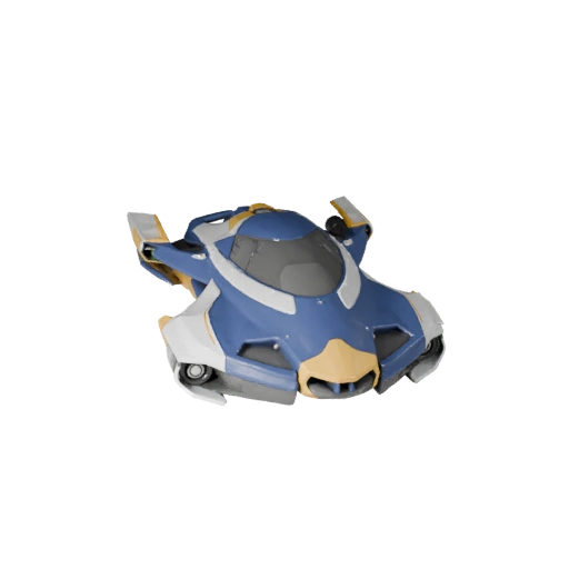 Printable Flying Car STL Model - Collectible Display