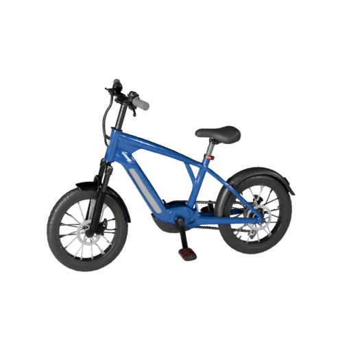 Elektrofahrrad 3D-Modell für Unity - Low Poly Game Asset
