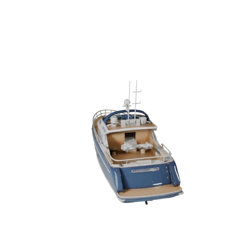Yacht 3D Model for Blender & Games - Realistic PBR Asset