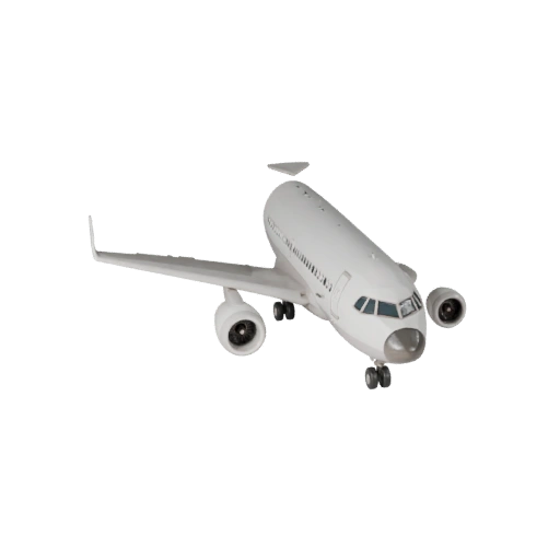 Commercial Airliner 3D Model for Blender & Games -