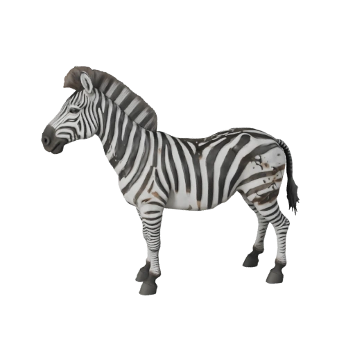 Modelo 3D de Zebra de Alto Poligonagem - Ativo STL Detalhado para Impressão