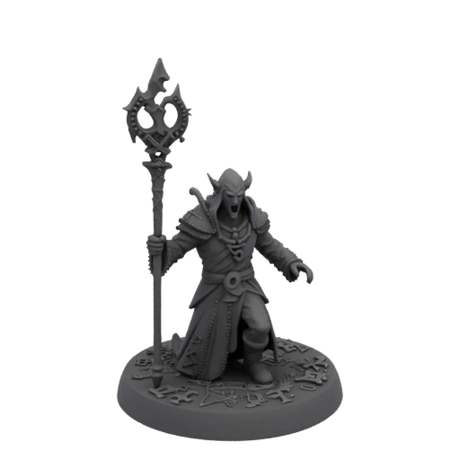Dark Fantasy Lich Necromancer Miniature STL