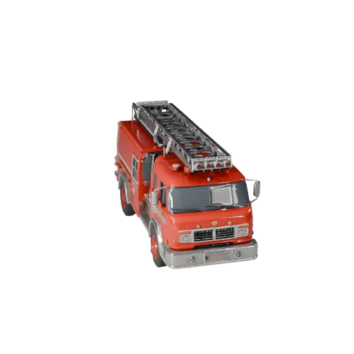 Vintage Fire Truck 3D Model for Blender & Games - PBR