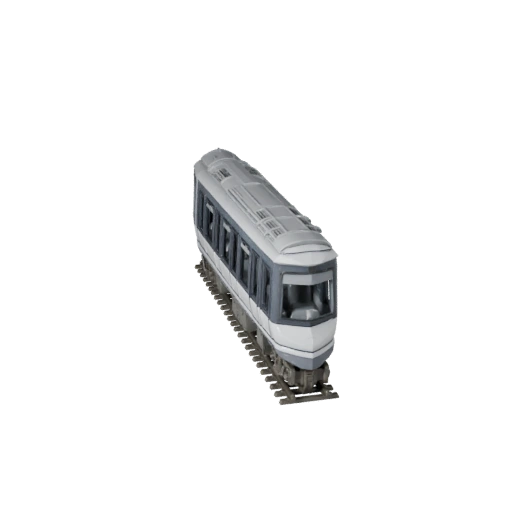 Futuristic Monorail 3D Model for Unity - Low Poly Game