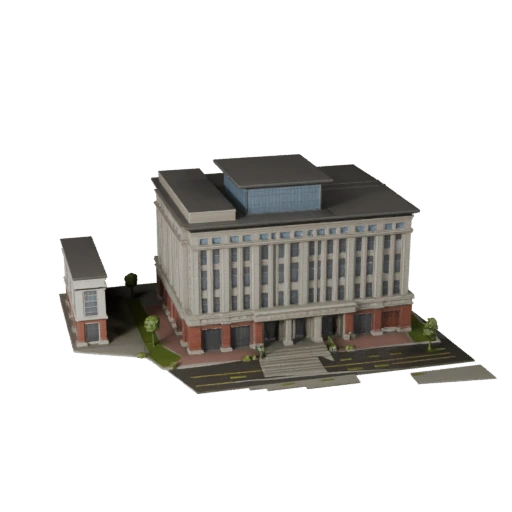 Modèle 3D de bâtiment de théâtre pour Unreal - Actif en temps réel