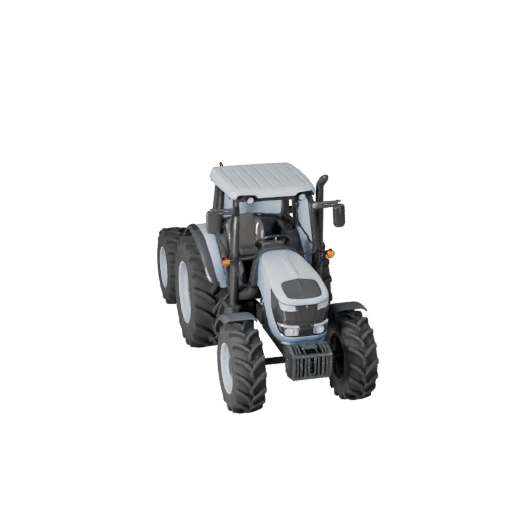 Farm Tractor 3D Model for Unity - Low Poly Game Asset