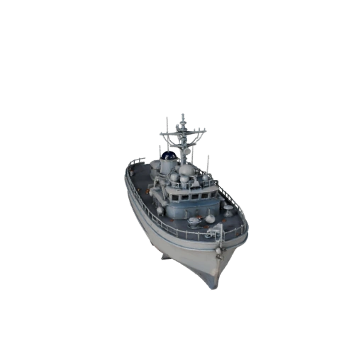 Bateau de patrouille vintage 3D pour Unity - Asset temps réel