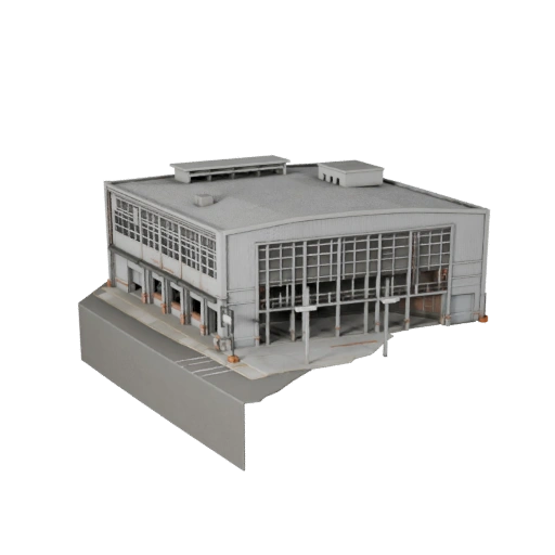 Printable Distribution Center STL 3D Model - Scale Asset