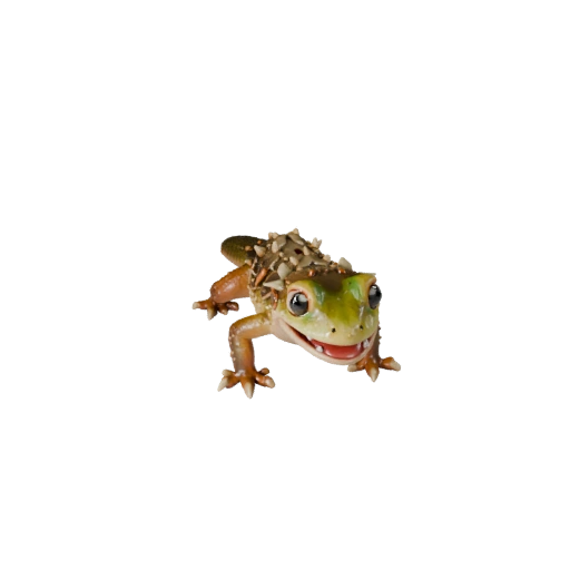 Cartoon Gecko 3D Model - Stylized Asset for Animation | Royalty-Free