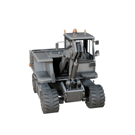 Camion benne modèle 3D pour Blender et jeux - PBR réaliste