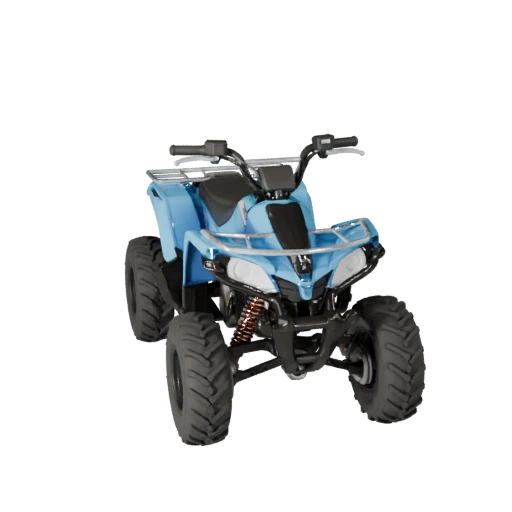 Atv Quad Bike 3D Model for Blender & Games - PBR Asset