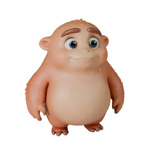 Modelo 3D de Tritón Caricatura - Asset Estilizado para Animación | Libre de Derechos