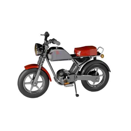 Modèle 3D de Scooter Rétro Low Poly pour Unity & Unreal