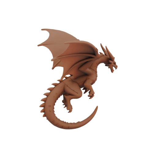 Miniatura STL de Dragão Antigo de Fantasia para Chefe - Em Salto