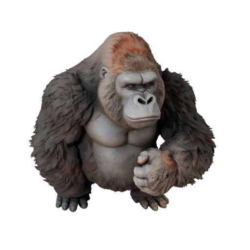 Cartoon Gorilla 3D Model - Stylized Asset for Animation | PBR