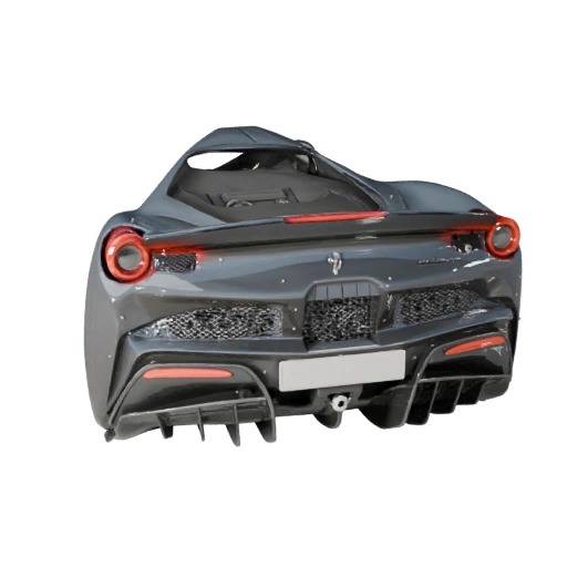 High Poly Ferrari Inspired Sports Car 3D Model for Studio