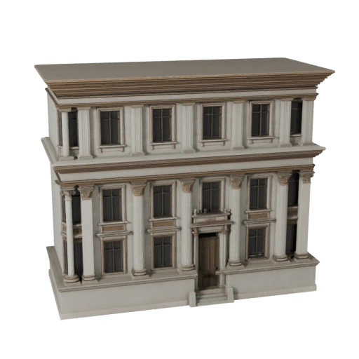Modèle 3D de Façade Classique pour Unity - Ressource de Jeu pour l'Architecture