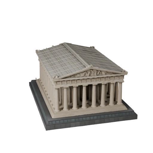 Parthenon 3D Model for Unity - Game Asset for Architecture