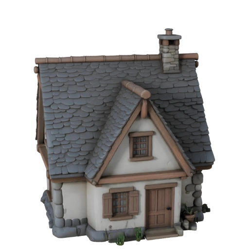 Cottage 3D Model for Unity - Game Asset for Architecture