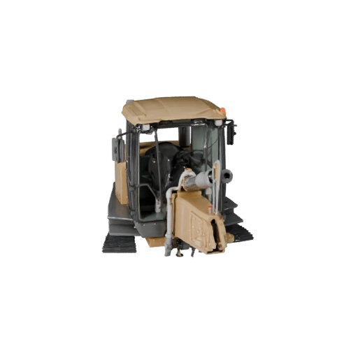High Poly Bulldozer 3D Model for Studio Renders PBR Asset