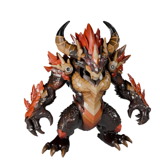 Dragon de Feu Dessin Animé Modèle 3D - Asset Stylisé pour Animation