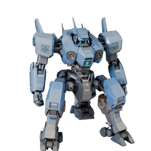Mech Transport Walker 3D Model - Low Poly Game Ready PBR