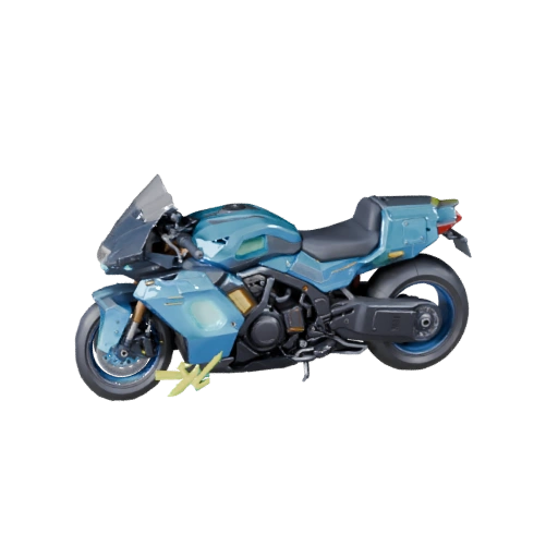 Game Ready Cyberpunk Bike 3D Model for Realtime Use