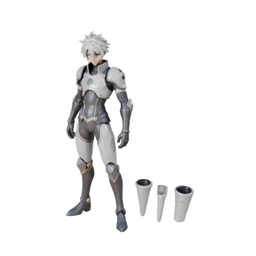 Anime ENEMY Mage Character Model - Rigged