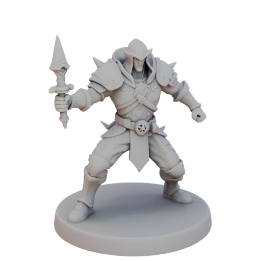 Miniatura STL de Lorde Vampiro de Fantasia - Ataque