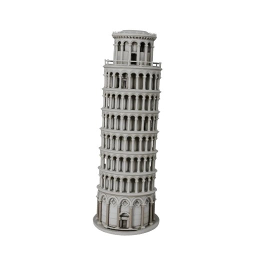 Torre Inclinada de Pisa Imprimible STL Modelo 3D - Activo a Escala