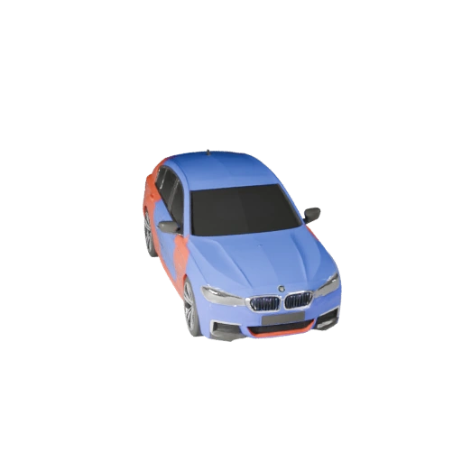 Cartoon Bmw Inspired Luxury Sedan 3D Model - Stylized