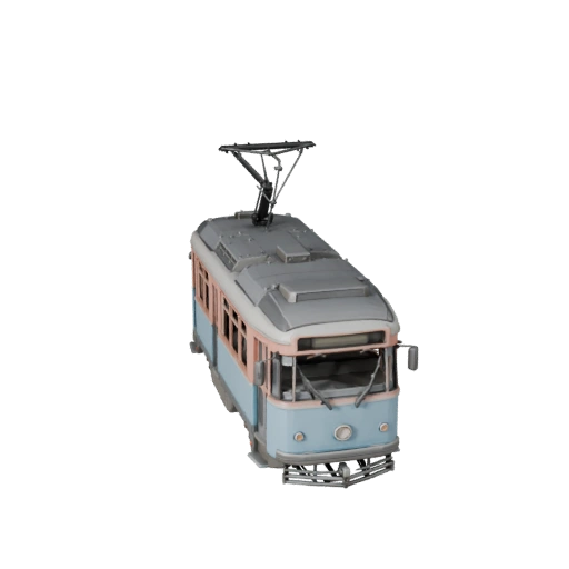 Modèle 3D de Tramway pour Blender - Asset Pro prêt à être rendu
