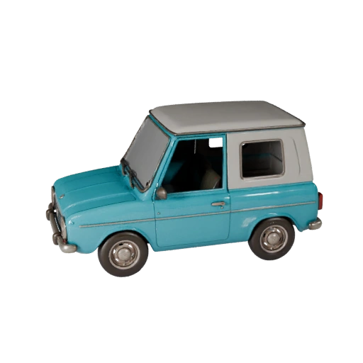 Modèle 3D de Voiture Vintage pour Unreal Engine - Asset Prêt pour le Jeu