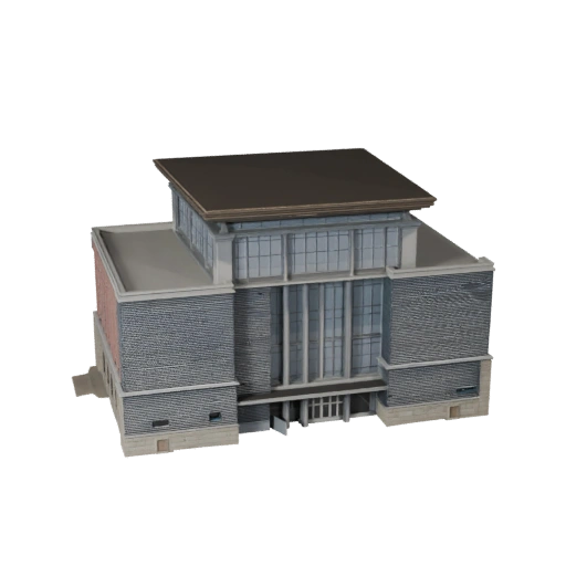 Public Pavilion 3D Model for Unity - Game Asset for Architecture