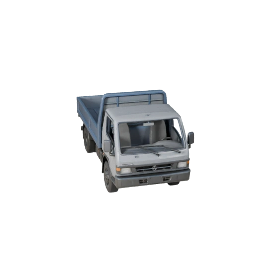 Camión Plataforma 3D Modelo para Unity - Activo de Juego Poligonal Bajo