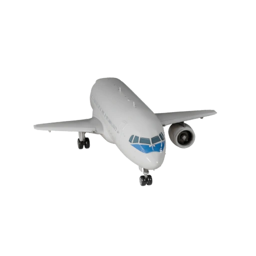 Commercial Airliner 3D Model for Unity - Low Poly Game
