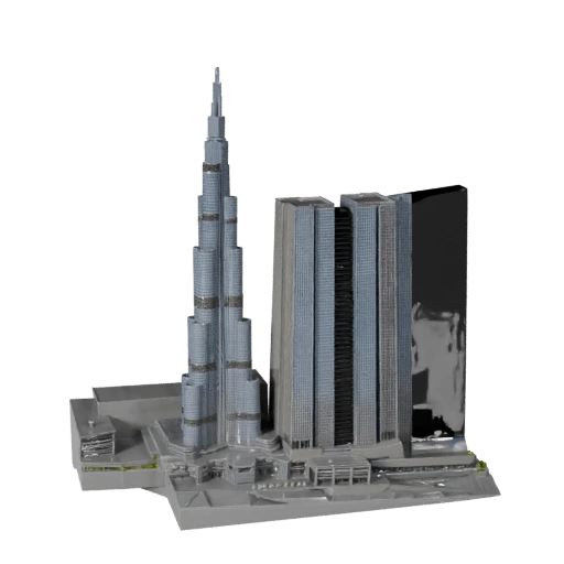 Burj Khalifa 3D Model - Realistic Archviz Asset for Architecture
