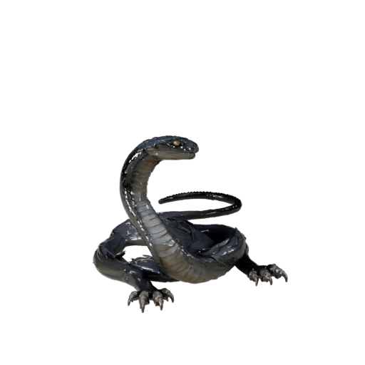 Modelo 3D Realista de Mamba Negra - Asset PBR Rigged para Jogos