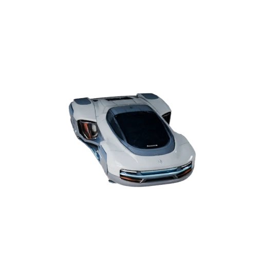 Modello 3D Auto Volante per Blender e Giochi - Asset PBR