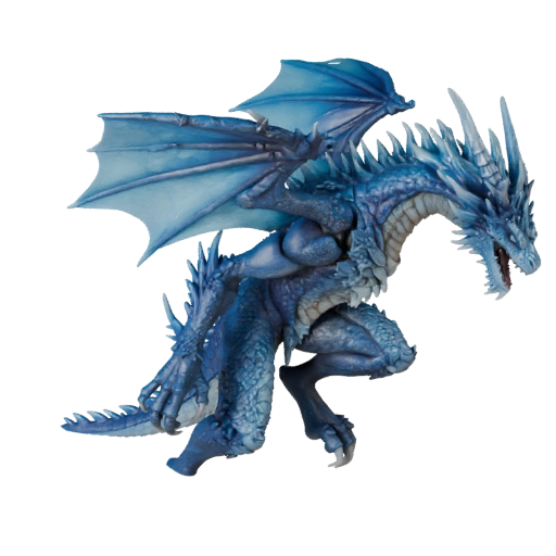 Realistischer Eisdrache 3D-Modell - Rigged PBR Asset für Spiele