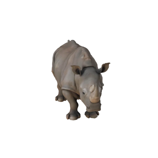 Modelo 3D Realista de Rinoceronte Negro - Asset PBR Rigged para Jogos