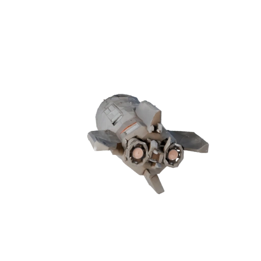 Low Poly Rocket 3D Model for Unity & Unreal PBR Asset