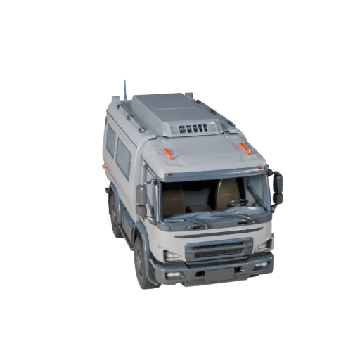 Modelo 3D de Coche Blindado para Blender y Juegos - PBR Realista